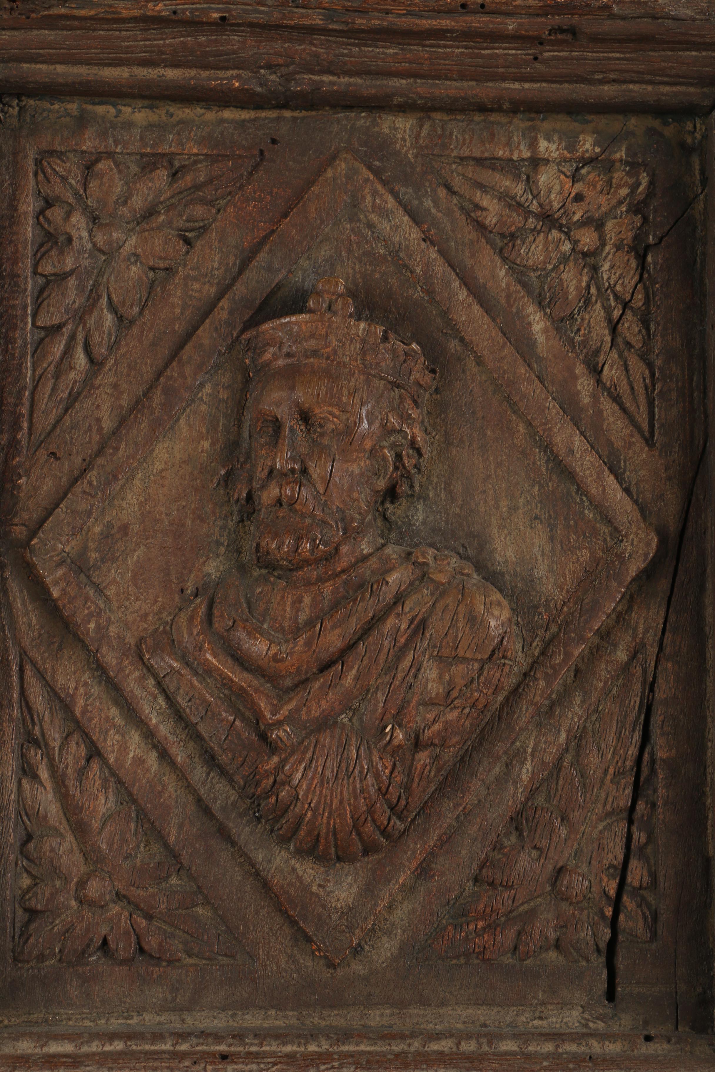 Reproduction Door Panel with Historical Figures