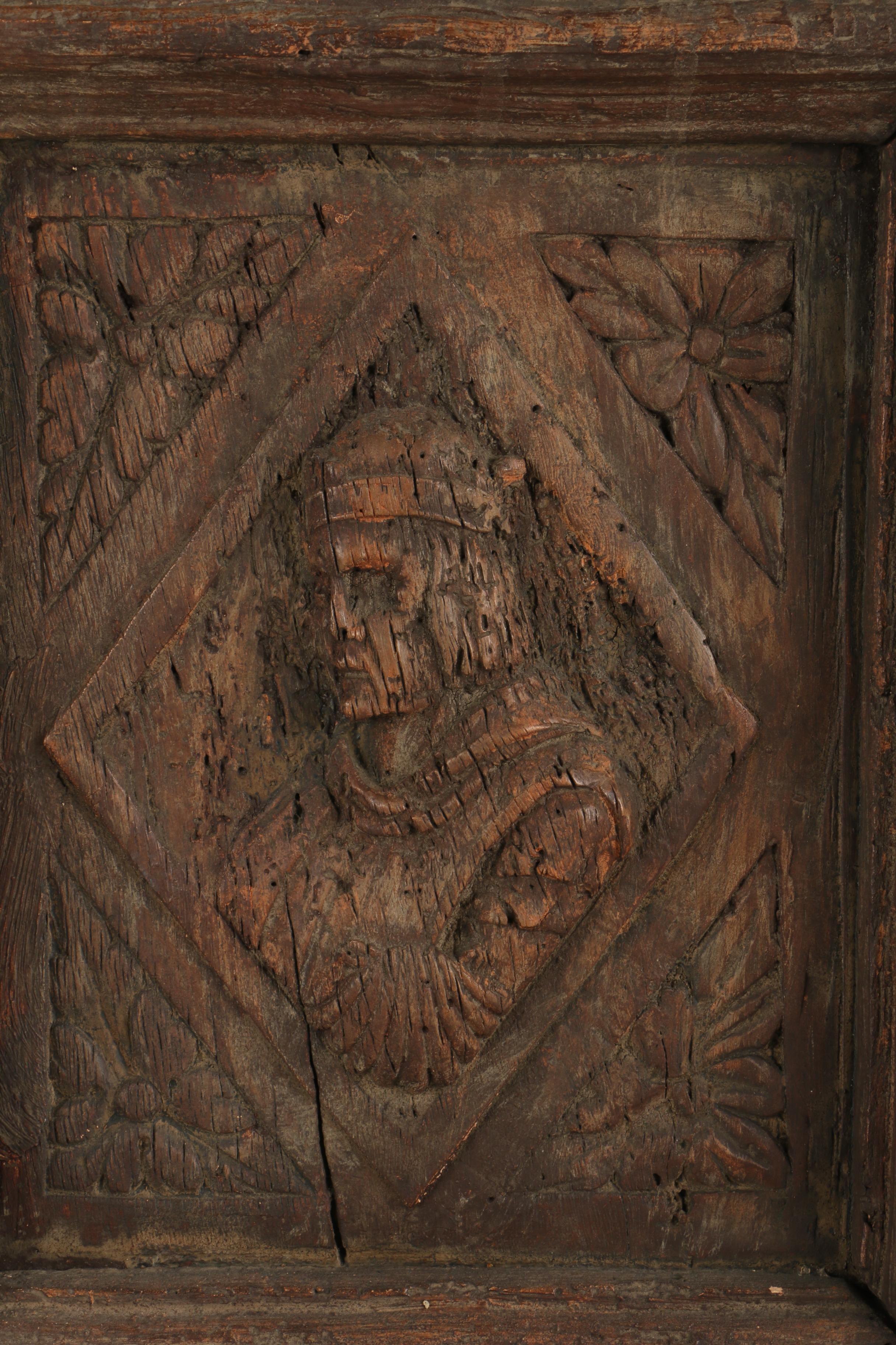 Reproduction Door Panel with Historical Figures