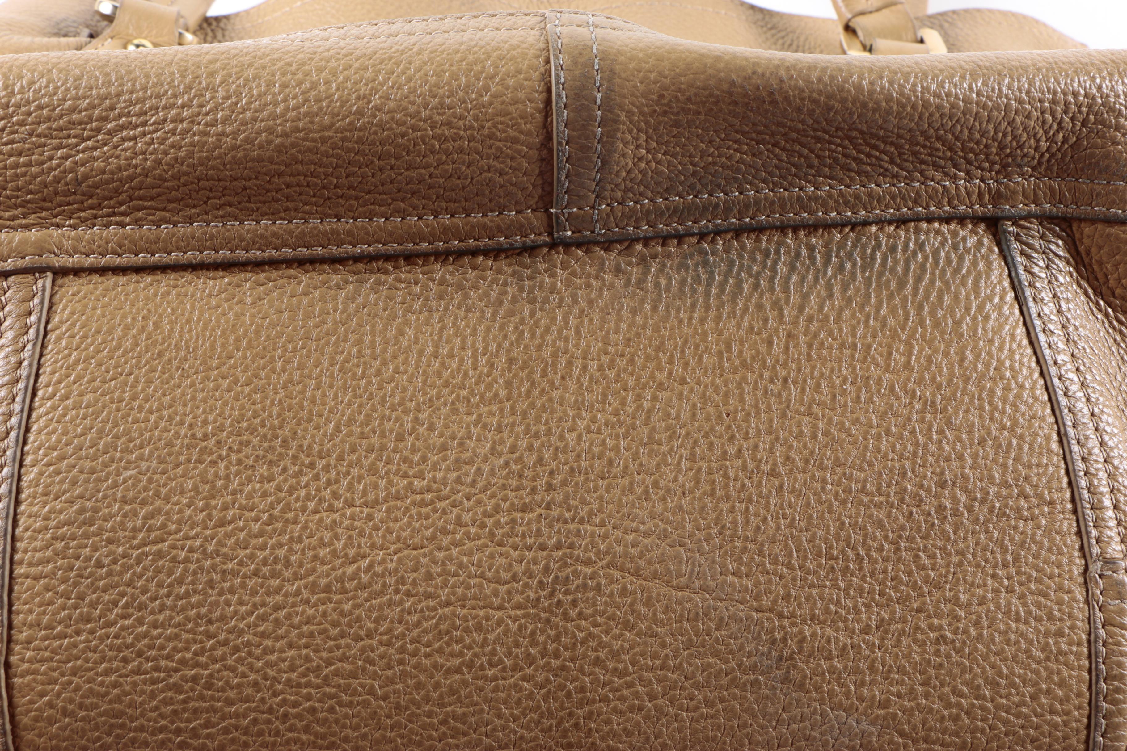 Prada Cervo Antik Deerskin Leather Drawstring Tote Bag