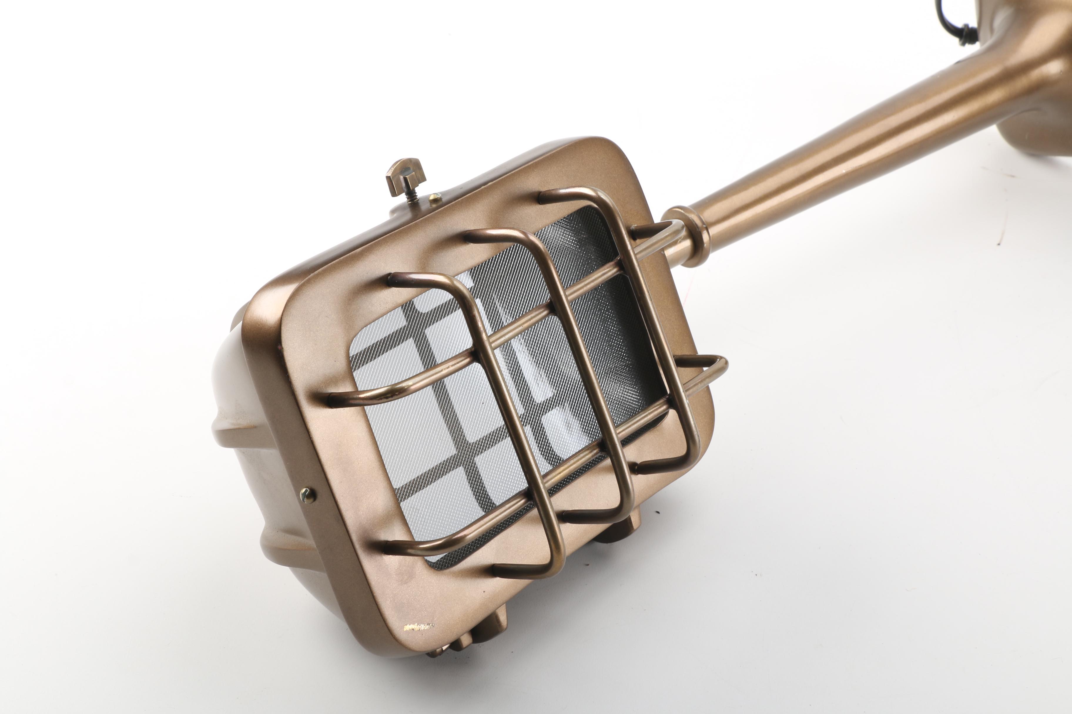 Gold Tone Metal Desk Lamps