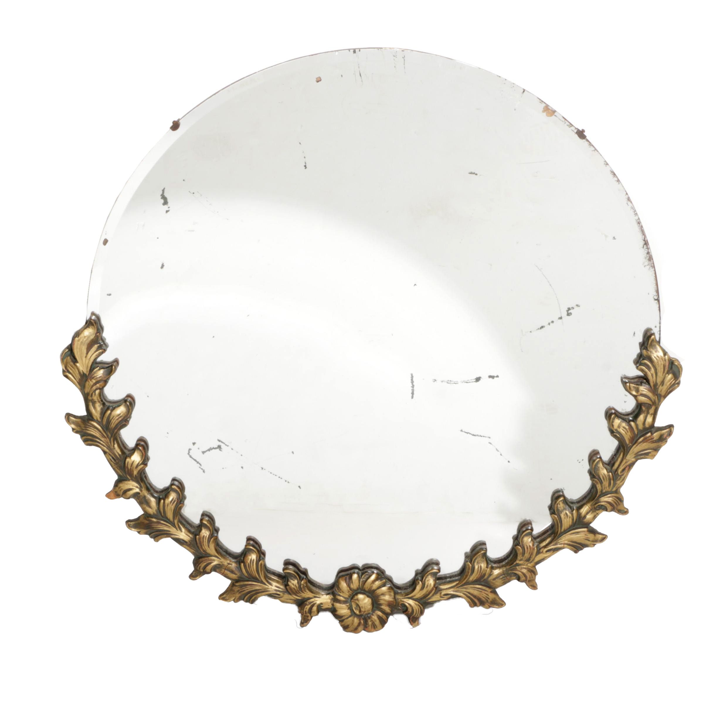 Vintage Floral Framed Wall Mirror