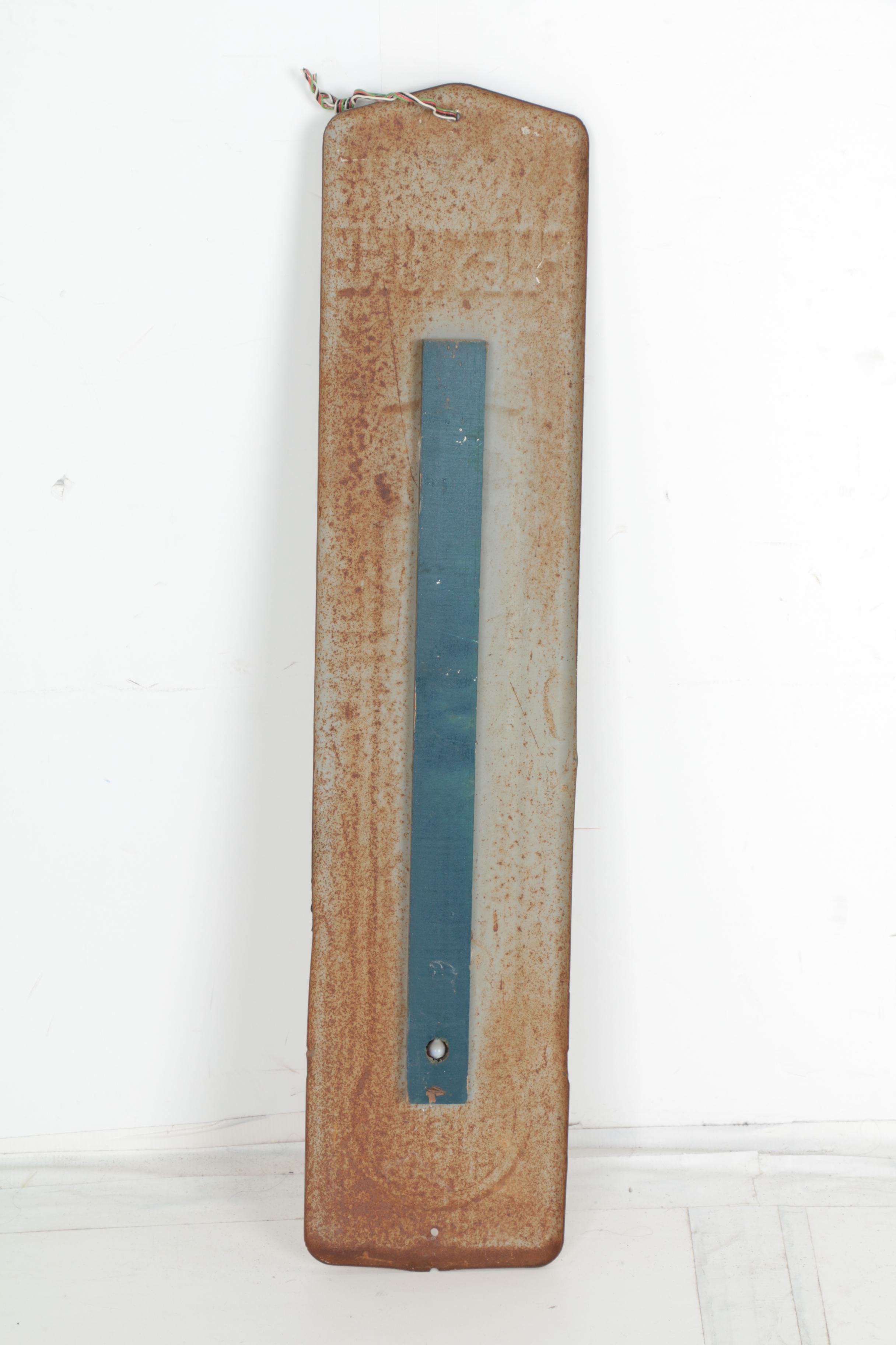 Vintage EverReady Prestone Outdoor Tin Thermometer