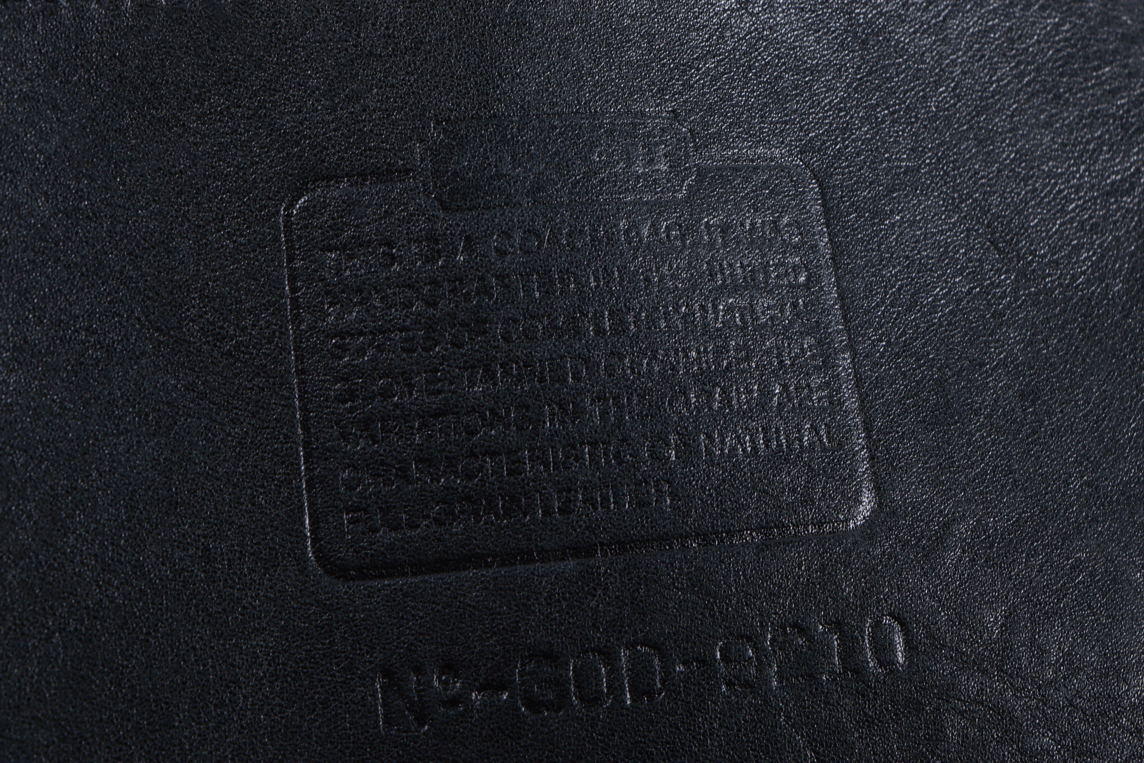 Vintage Coach Black Leather Hobo Bag