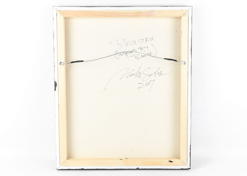 Mike Gibbons Acrylic Painting on Canvas "Black Star"