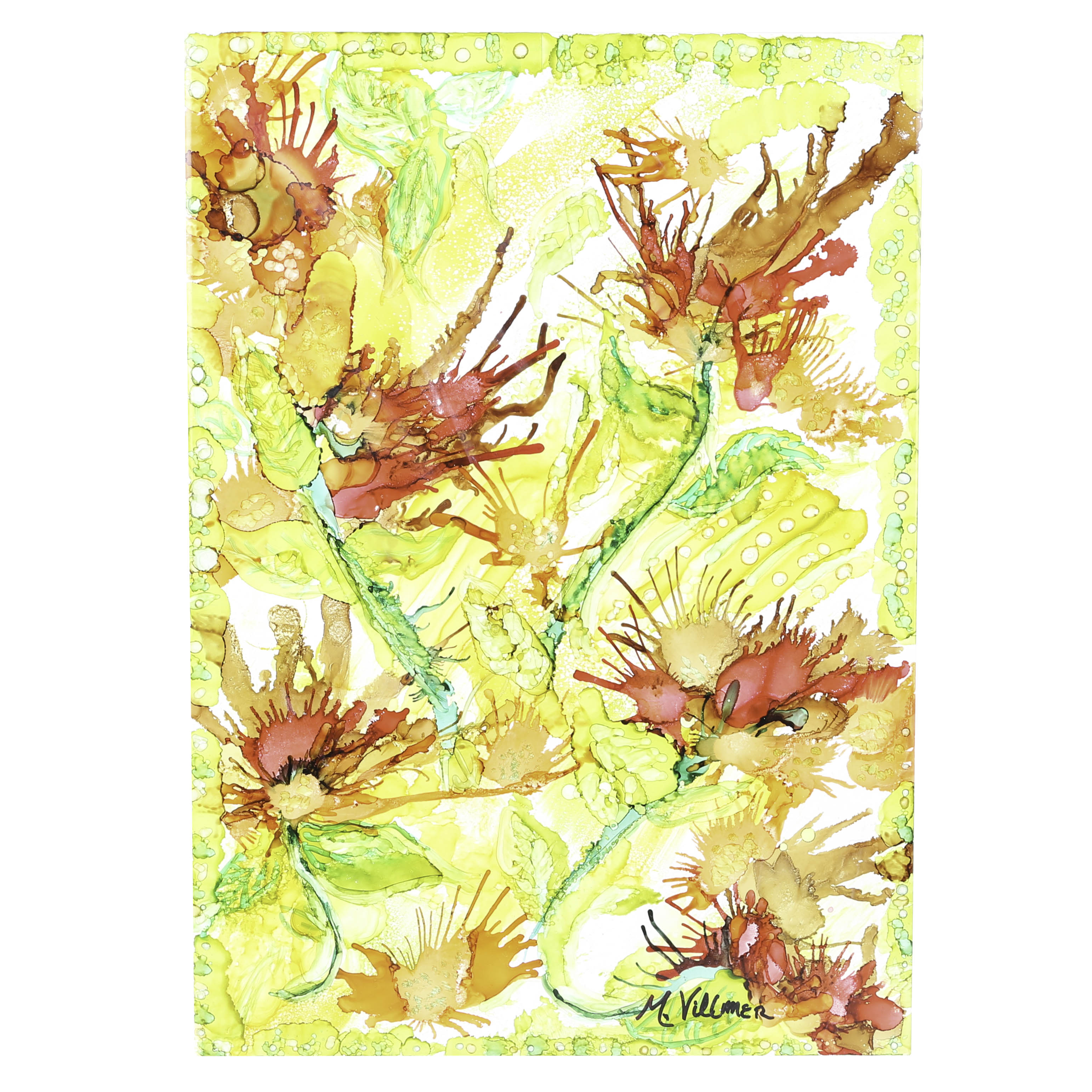 Maureen Villmer Original Acrylic on Tile