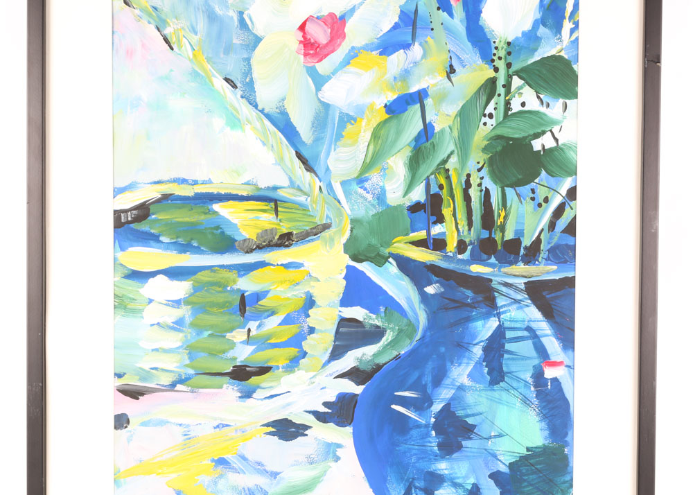 Daniel Nie Acrylic Painting on Paper