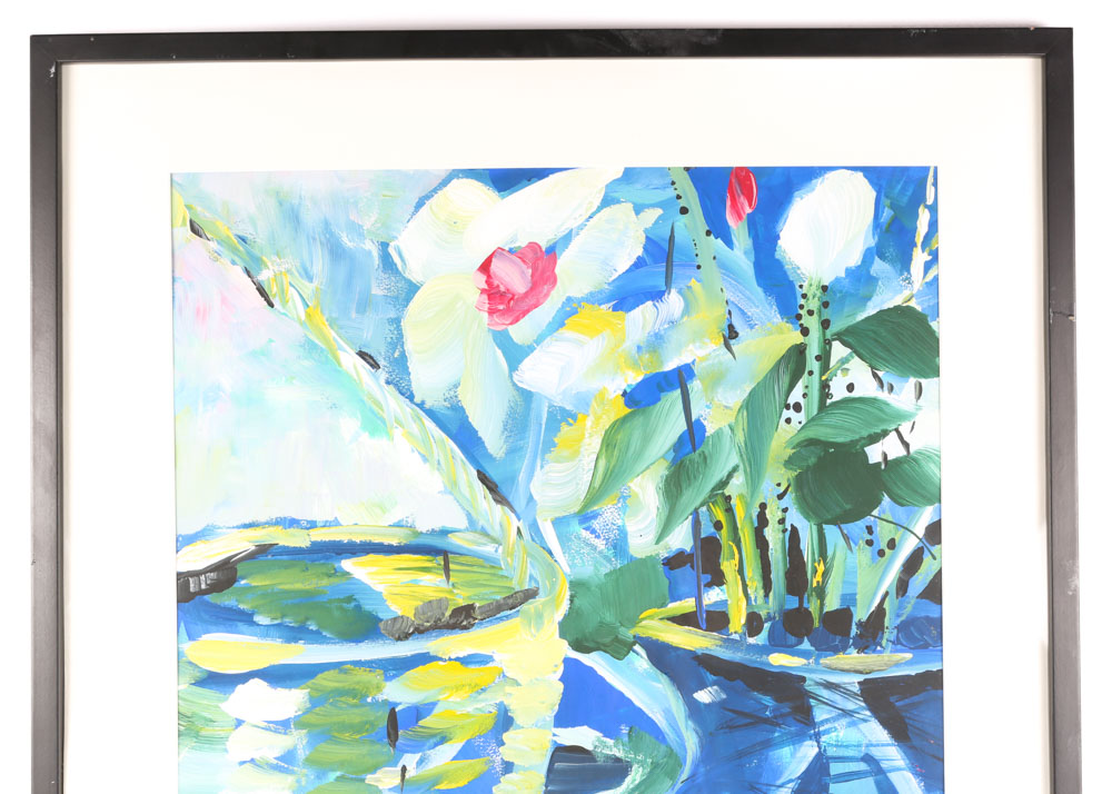 Daniel Nie Acrylic Painting on Paper