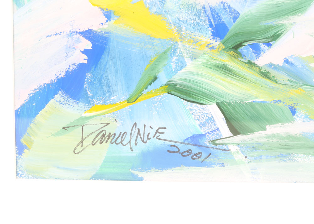 Daniel Nie Acrylic Painting on Paper