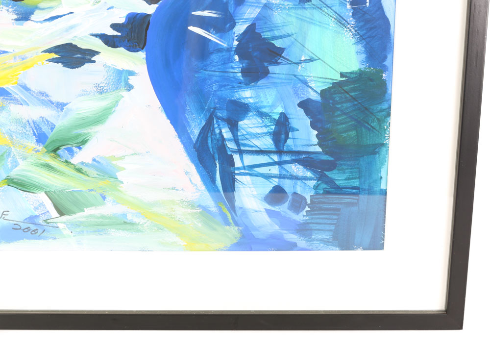 Daniel Nie Acrylic Painting on Paper