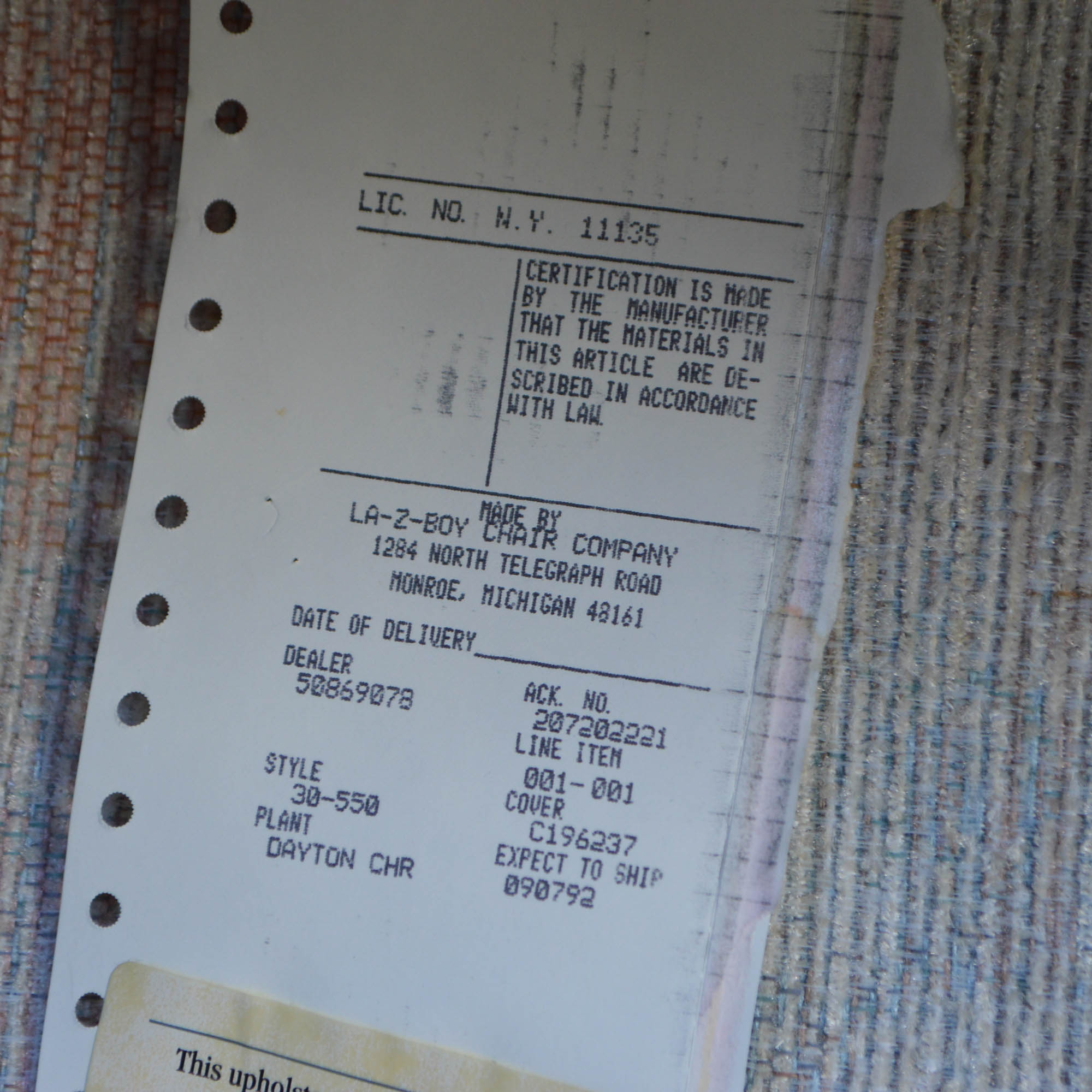 Lay-Z Boy Recliner Sofa