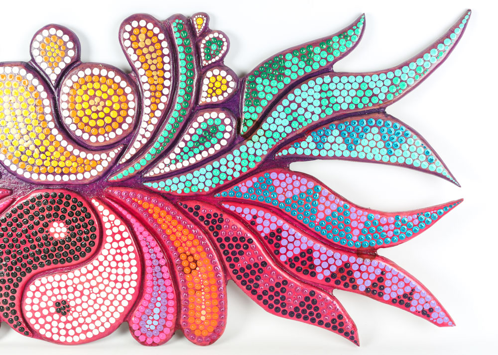 Glenn XIII Acrylic on Wood "Yellow Lotus of Tibet"