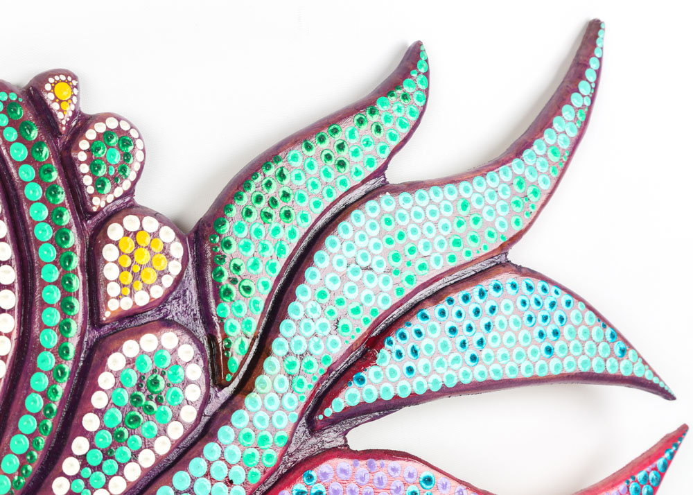 Glenn XIII Acrylic on Wood "Yellow Lotus of Tibet"