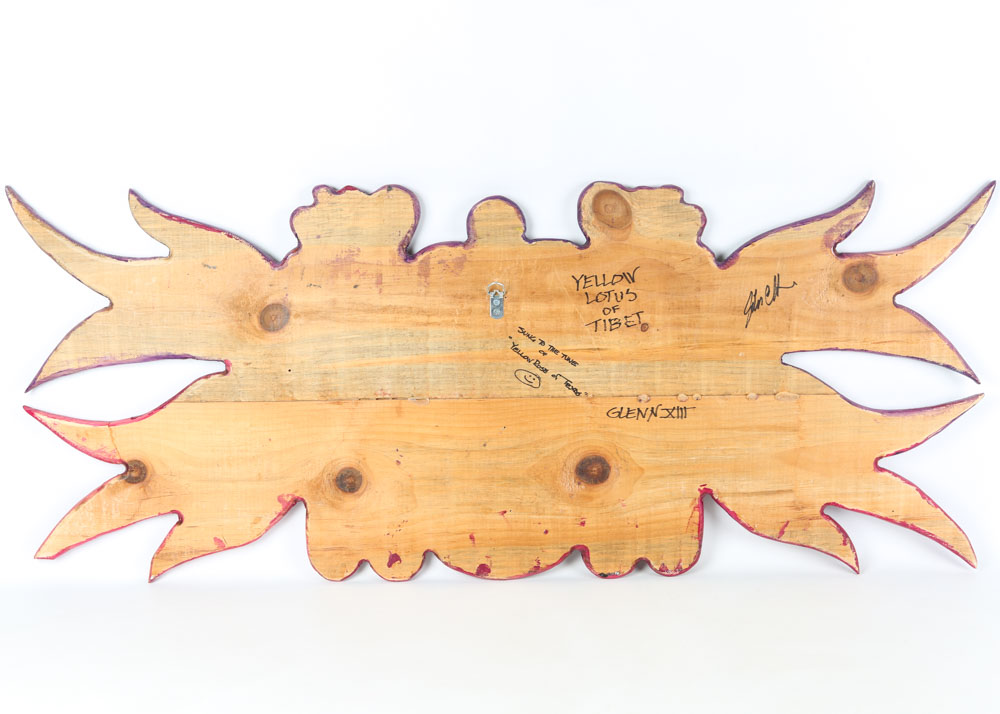 Glenn XIII Acrylic on Wood "Yellow Lotus of Tibet"