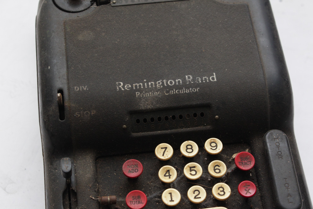 Vintage Remington Rand Printing Calculator