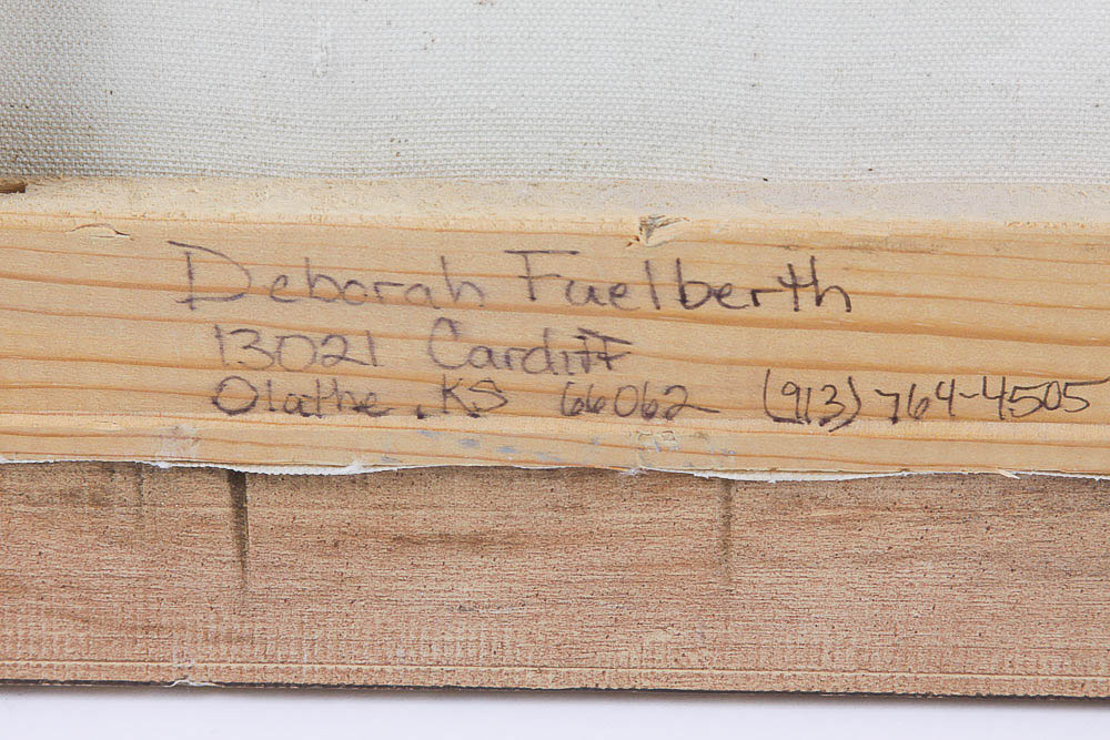 D. Fuelberht Floral Still Life Oil Painting on Canvas