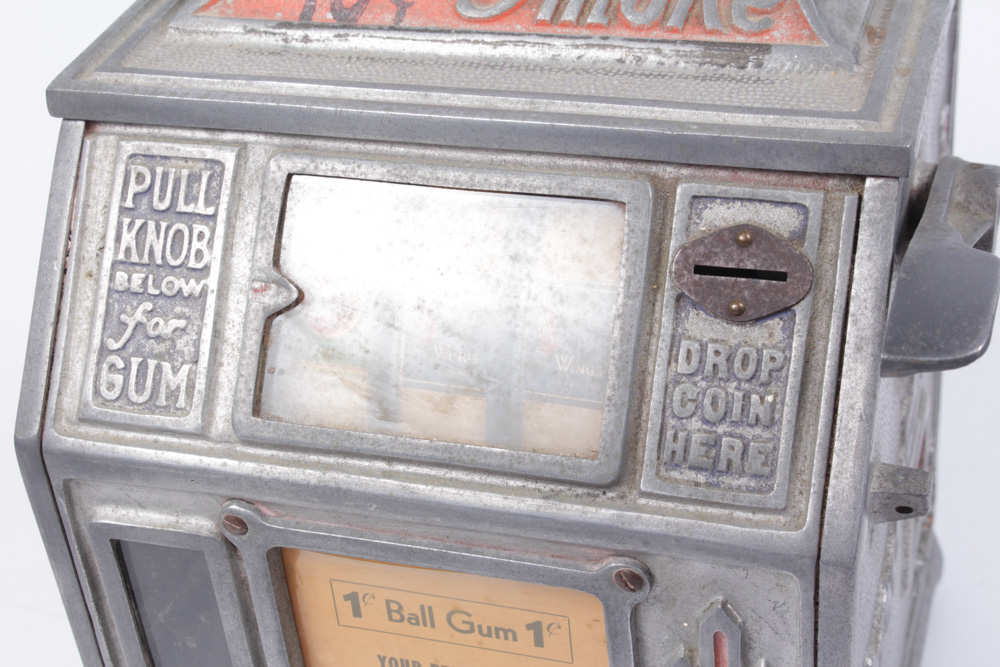 Vintage Penny Smoke Gumball Machine