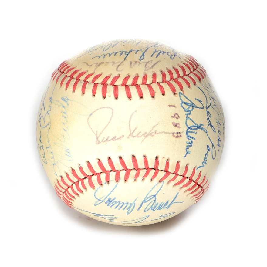 1983 Cincinnati Reds Signed Team Baseball