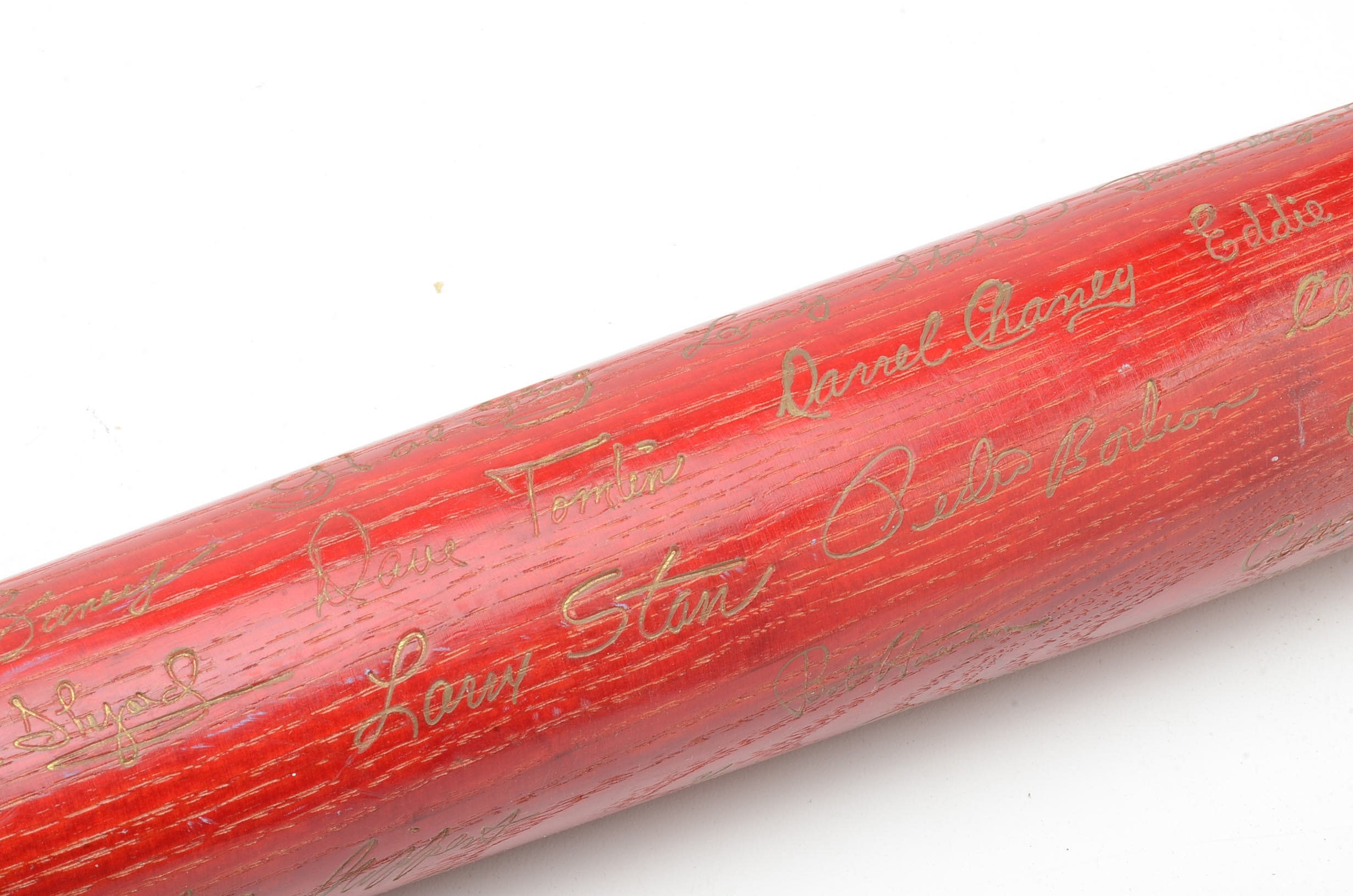 Louisville Slugger Bat with Reproduction 1973 Reds Signatures