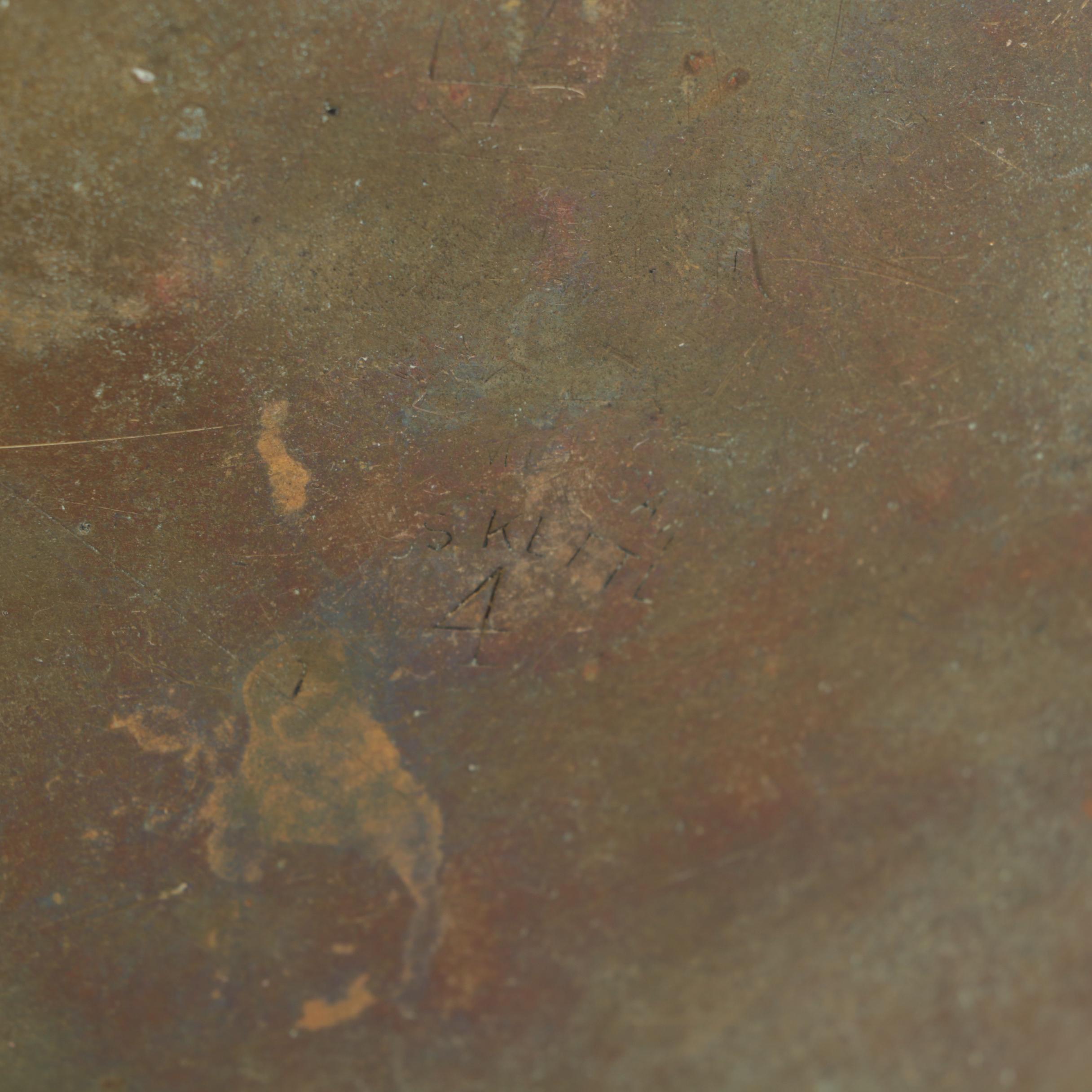 Antique American Brass Kettle Manufacturers Spun Brass Apple Butter Kettle