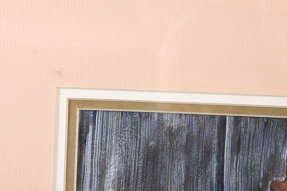 C.G. Blaylock Watercolor Painting of a Gourd and Barrel