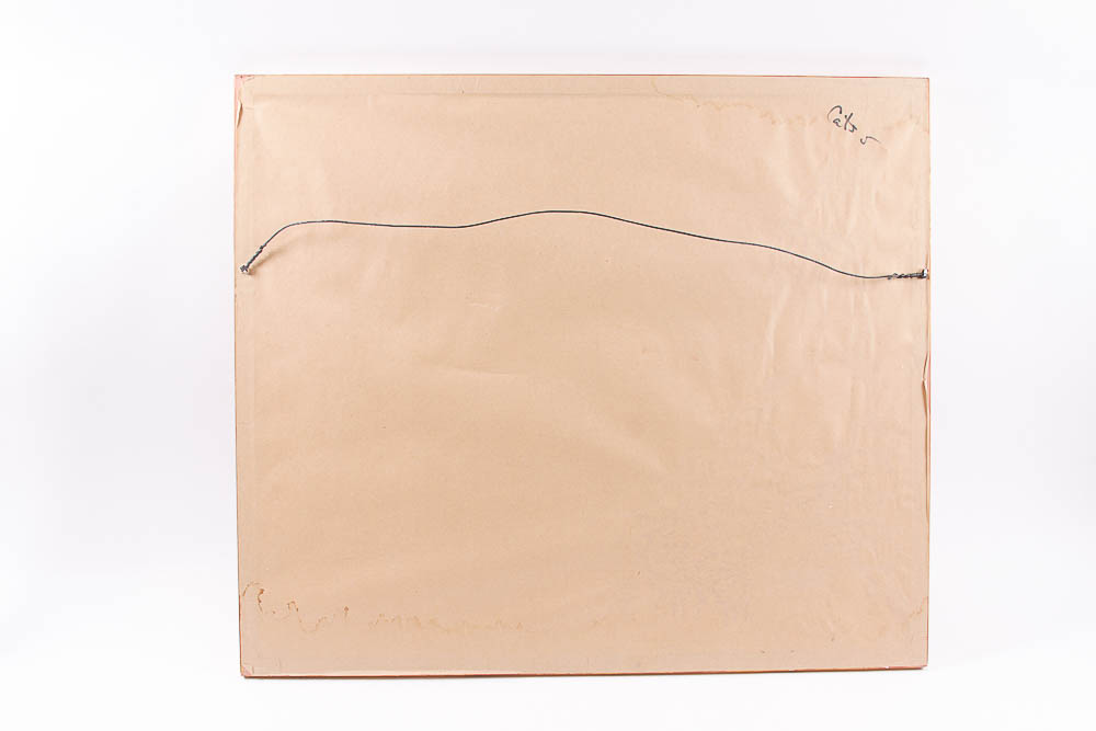 C.G. Blaylock Watercolor Painting of a Gourd and Barrel