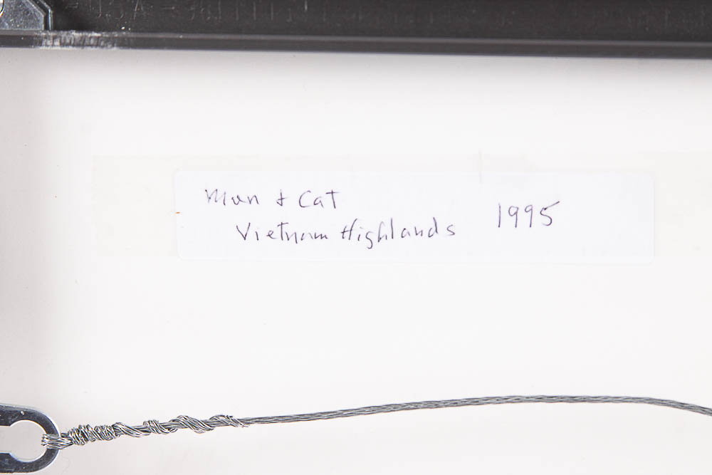 Dr. David Shander Color Photograph "Man & Cat"