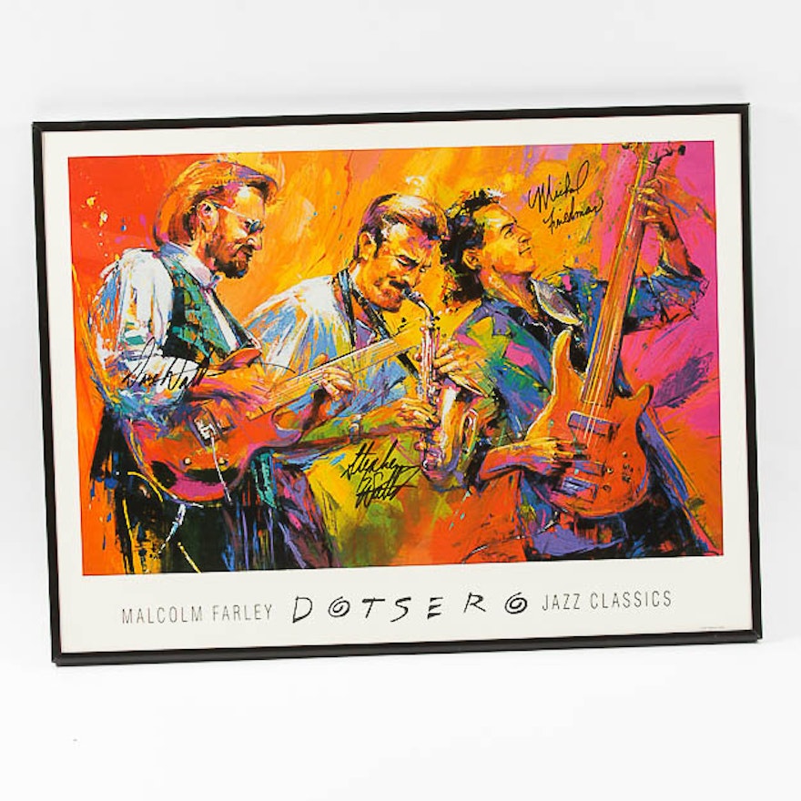 Autographed "Dotsero" Jazz Poster