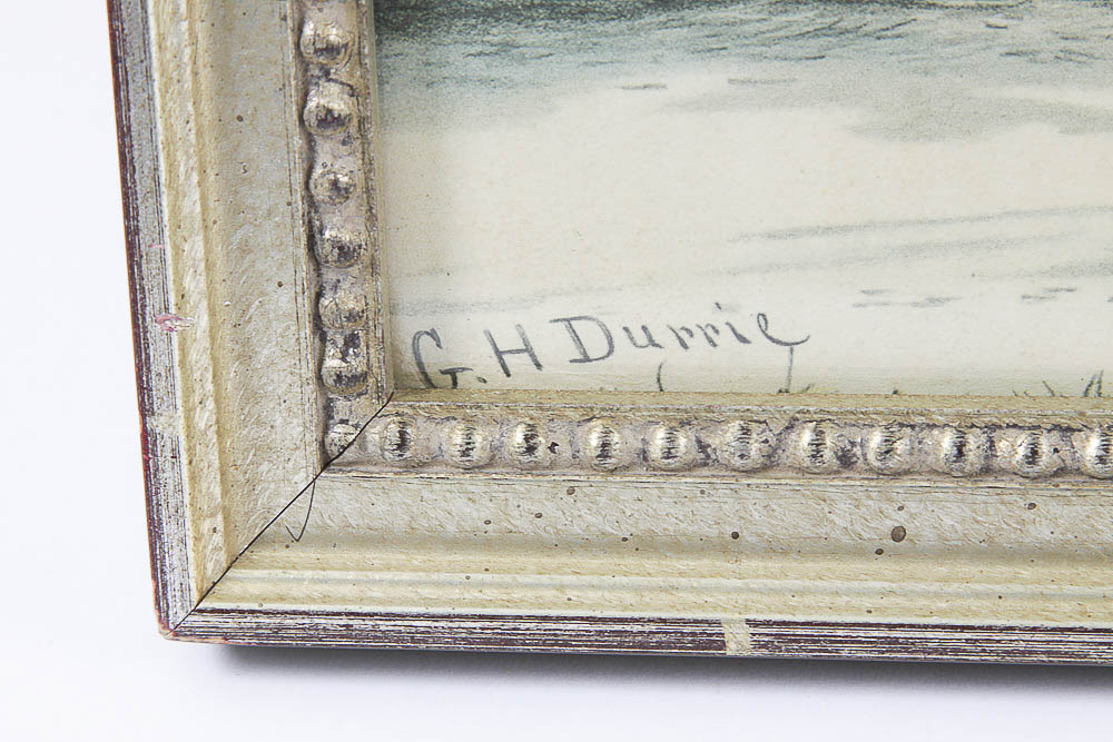 Currier & Ives Lithograph "Home To Thanksgiving" After George Henry Durrie