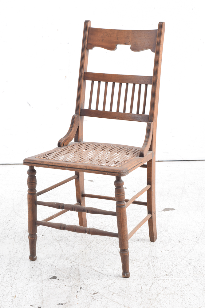 Victorian Caned Seat Side Chairs