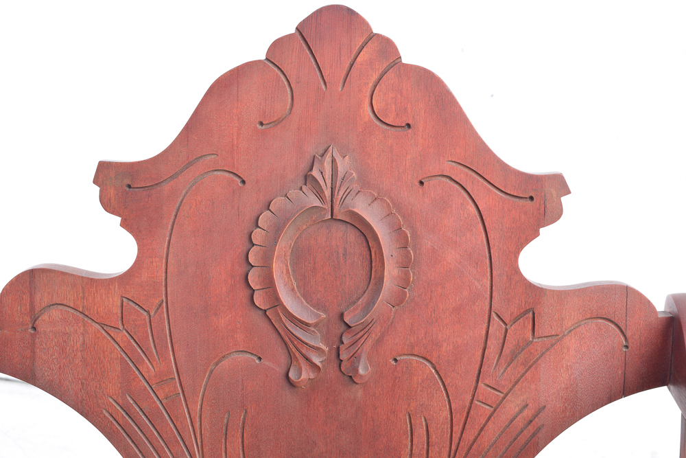 Colonial-Revival Birch Arm Chair