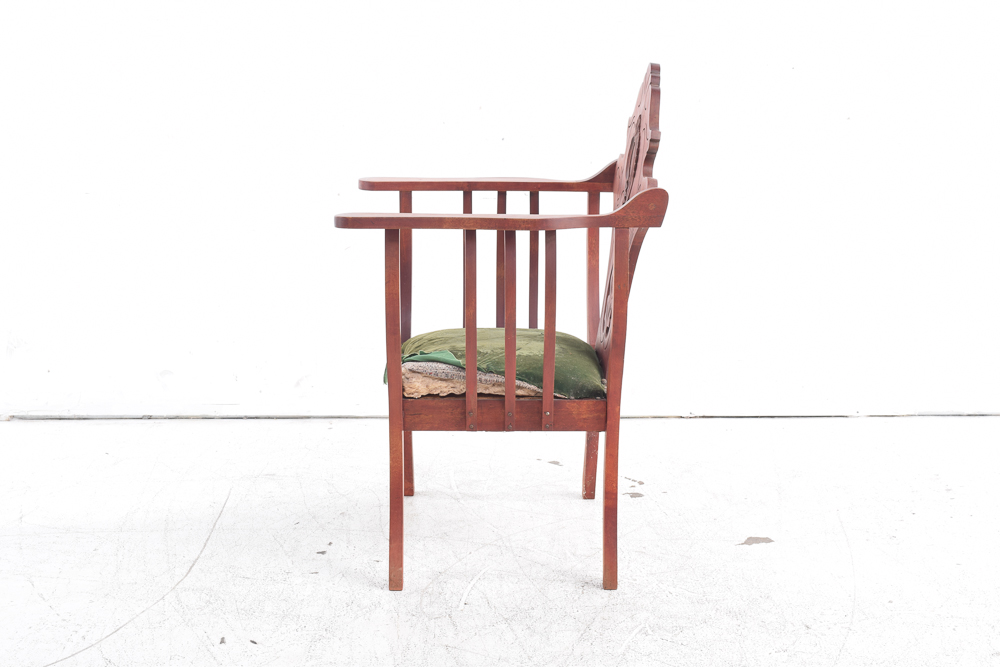 Colonial-Revival Birch Arm Chair