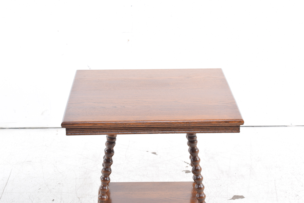 Vintage Oak Accent Table