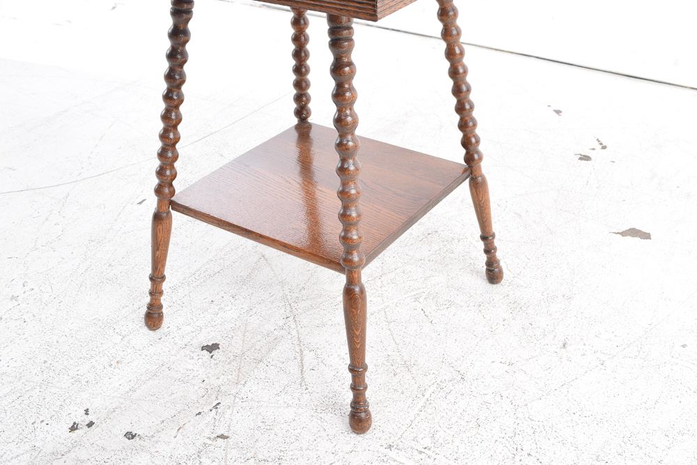 Vintage Oak Accent Table