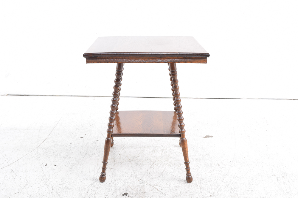 Vintage Oak Accent Table
