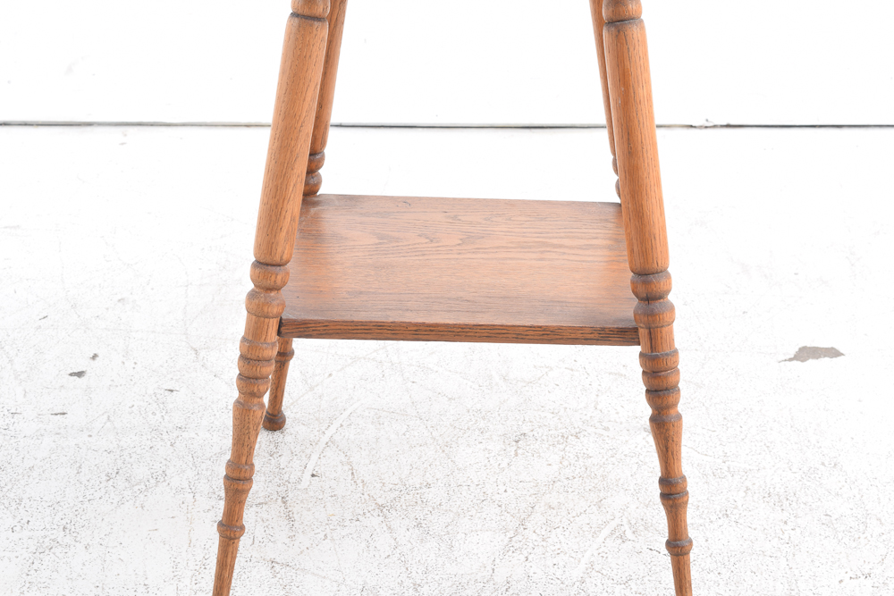 Handcrafted Oak Accent Table