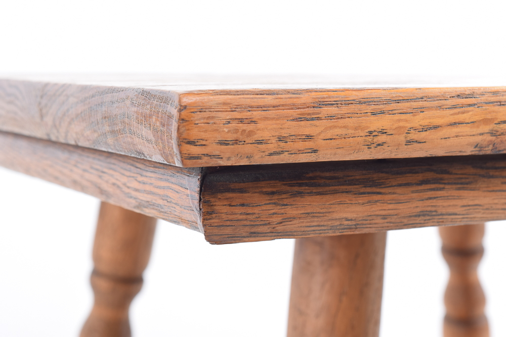 Handcrafted Oak Accent Table