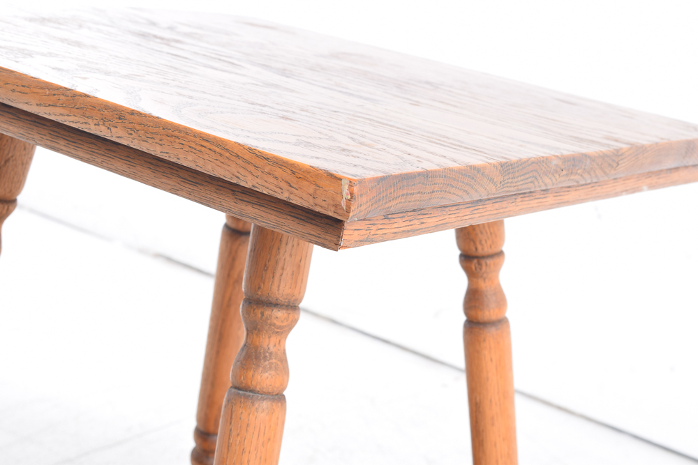 Handcrafted Oak Accent Table
