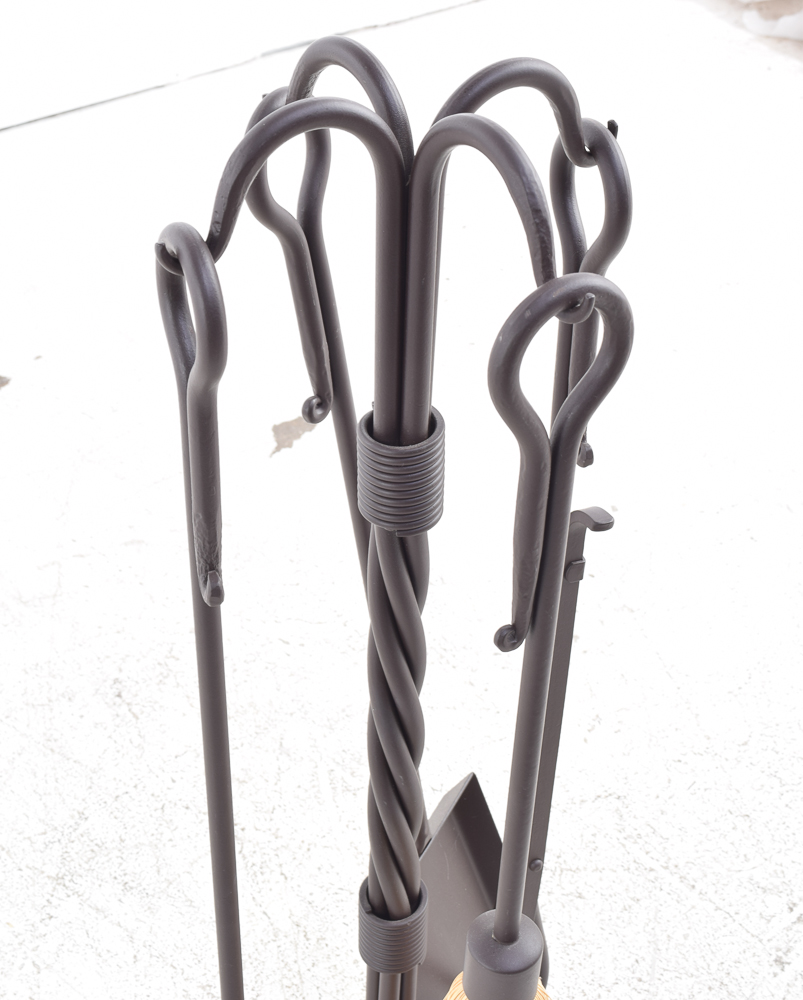 Black Iron Fireplace Tools