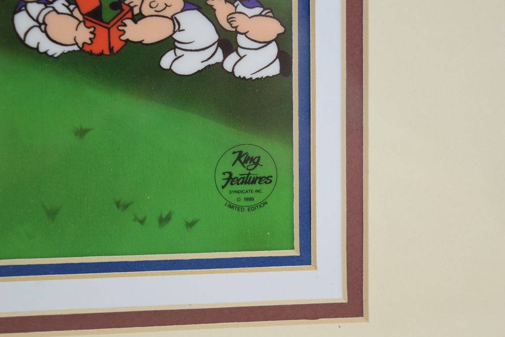 Limited Edition "Popeye" Lithocels After Waldman "Family Time" and "Nice Catch"