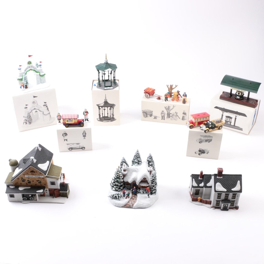Collection of Dept. 56 "Heritage Village" Series Pieces