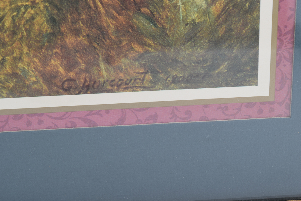 Offset Lithograph After George Harcourt "Meriel Cynthia and George Perkins”