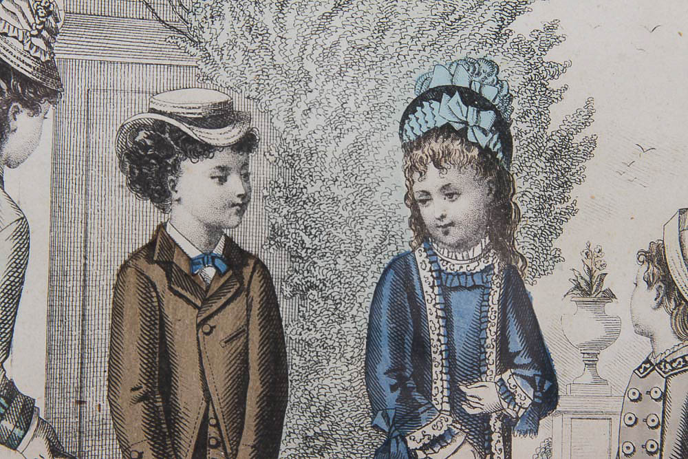 Lithograph of a French Fashion Plate