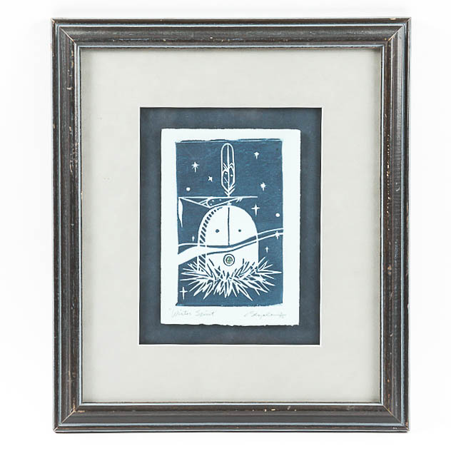 Wayne Nez Beyale "Winter Spirit" Serigraph