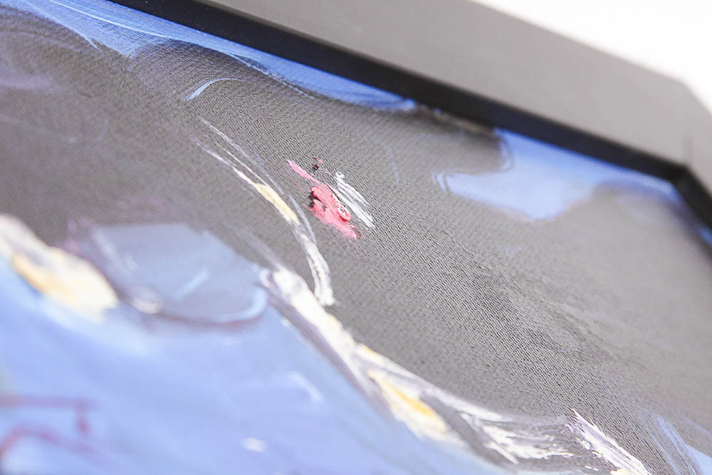 Paula Jones Original Abstract Painting "Singing the Blues Alone"