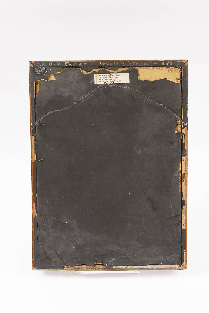 Vintage Framed Needlepoint Tapestry by Josephine V. Ekoes