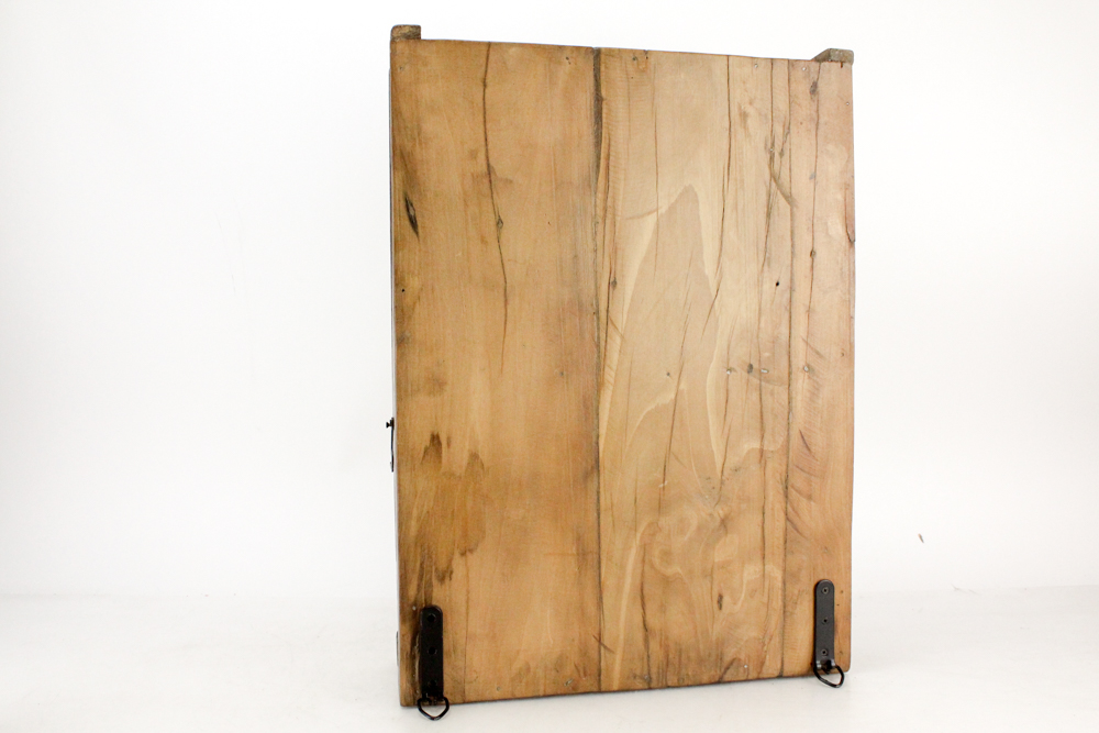 Primitive Wooden Wall-Hanging Medicine Cabinet