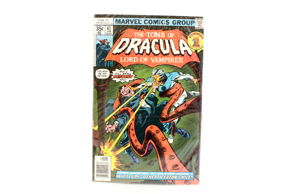 Collection of "The Tomb of Dracula" Comic Books