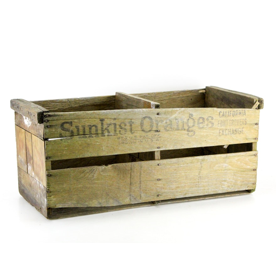 Vintage Sunkist Orange Crate