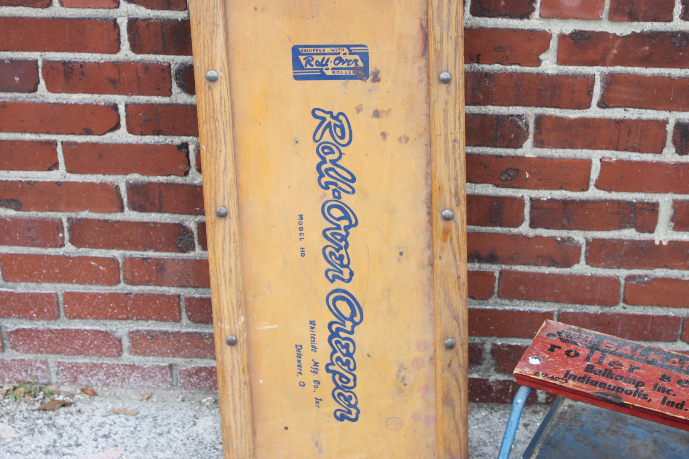 Roll-Over Creeper and Napa Balkamp Roller Seat