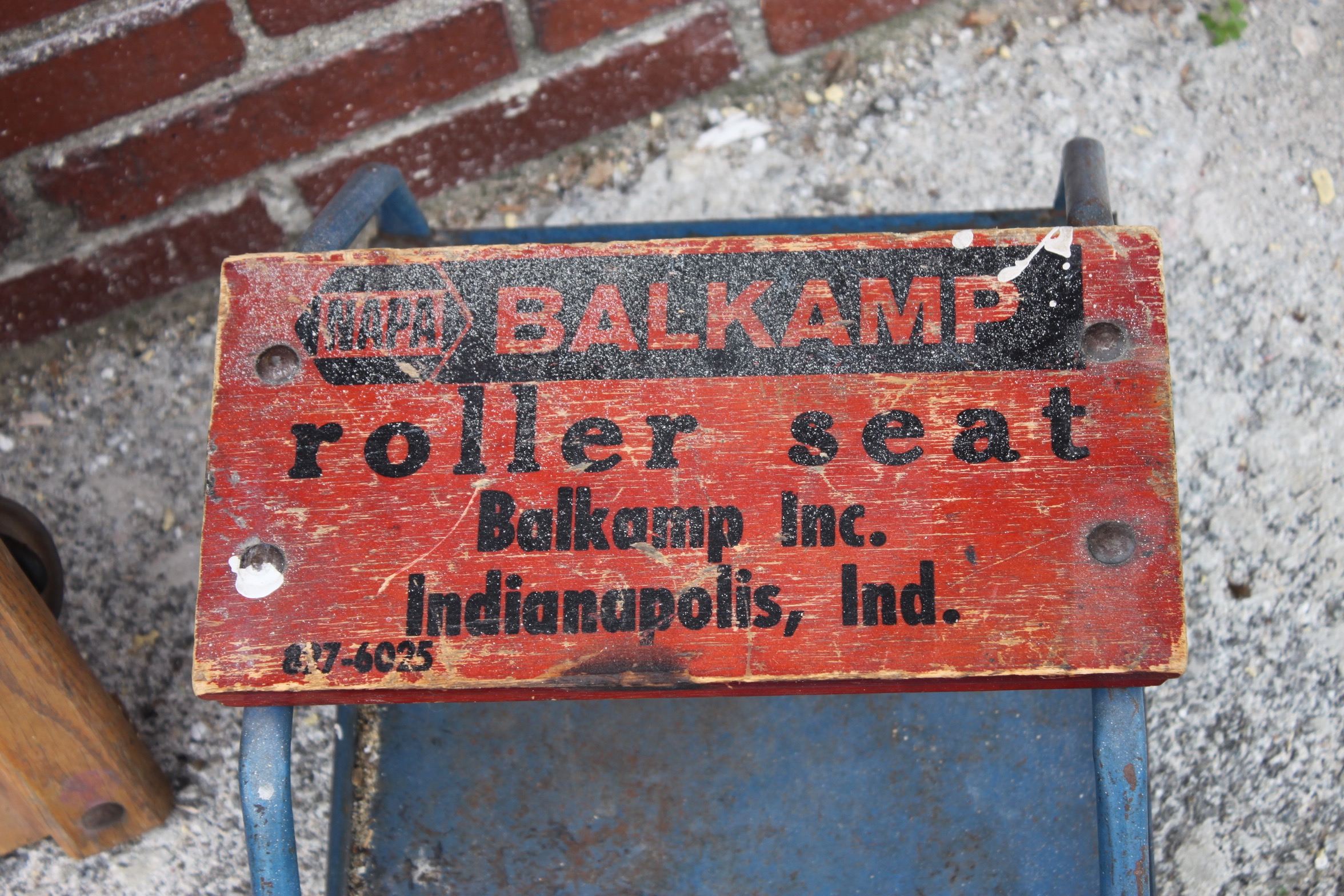 Roll-Over Creeper and Napa Balkamp Roller Seat